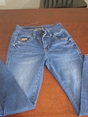 Slim Stretch Skinny Jeans in Denim Blue